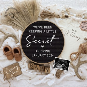 Hunting Baby Announcement: Gender Neutral, Editable Template (Digital Download)