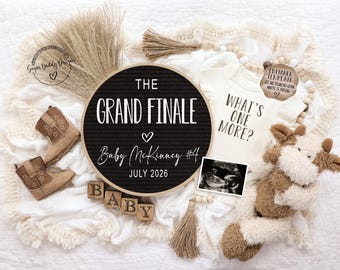 Faire-part de grossesse final : le dernier bébé de cow-boy révélé (modèle numérique)