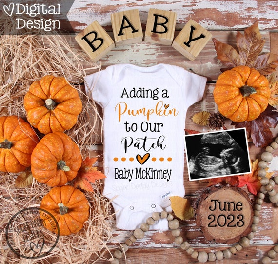 Adding A Pumpkin Digital Pregnancy Announcement | Pumpkin Patch Theme ...