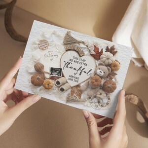 Thanksgiving Baby Announcement: Extra Thankful This Year, Editable Template (Digital) image 3