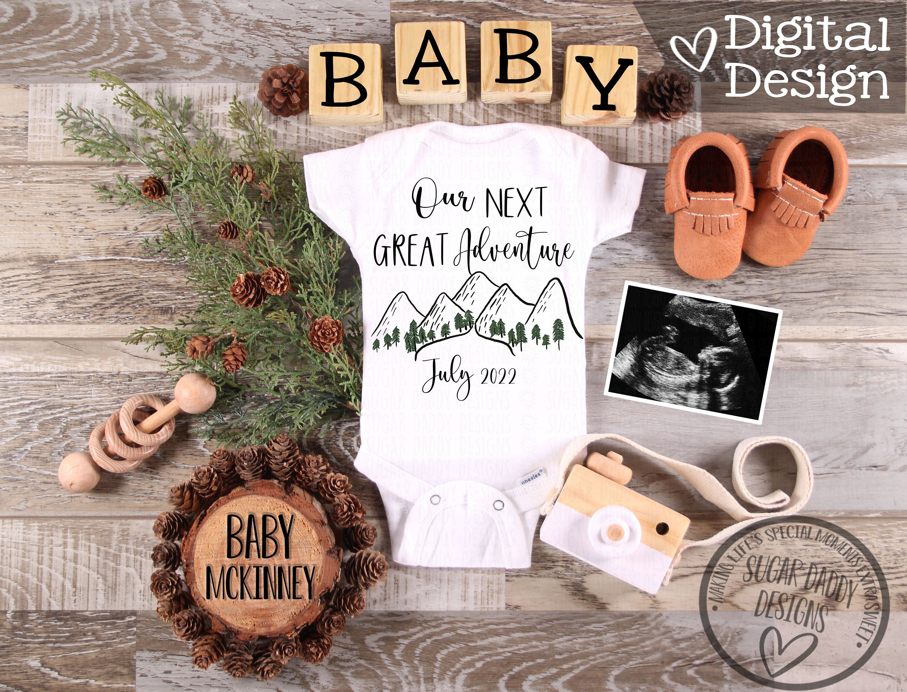 Next Great Adventure Custom Baby Digital Pregnancy Etsy