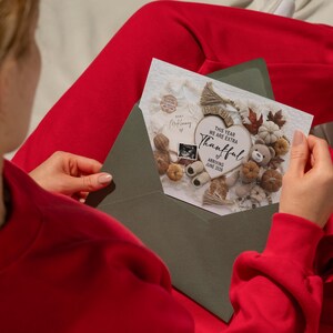 Thanksgiving Baby Announcement: Extra Thankful This Year, Editable Template (Digital) image 4