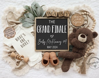 Teddy Bear Pregnancy Announcement: Gender Neutral, Editable Template (Digital)