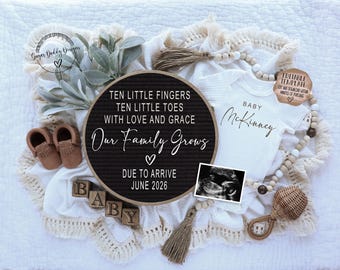 Faire-part de grossesse modifiable : modèle Baby Reveal pour réseaux sociaux (téléchargement numérique)