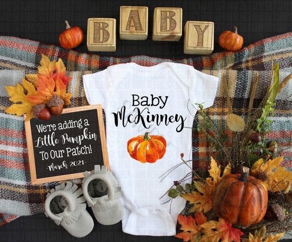 Fall Pregnancy Announcement | Digital File | Personalized Fall ...
