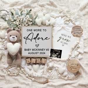 Gender Neutral Pregnancy Announcement: Editable Social Media Template (Digital Download)