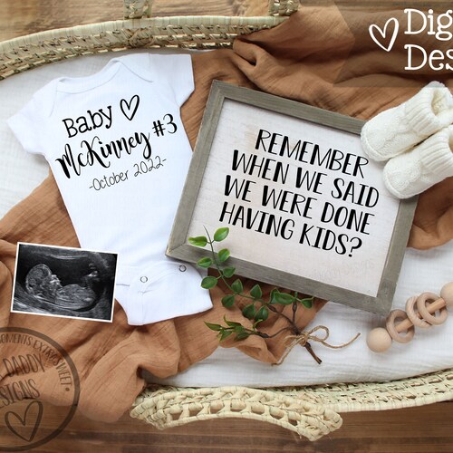 Last Baby Pregnancy Announcement Digital Editable Pregnancy Etsy