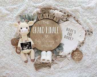 Last Baby Pregnancy Announcement • Funny Grand Finale Reveal • Digital Keepsake Card