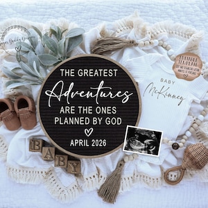 Pregnancy Announcement Digital Template, Editable Baby Announcement, Religious Pregnancy Reveal, Christian Baby Reveal, Social Media