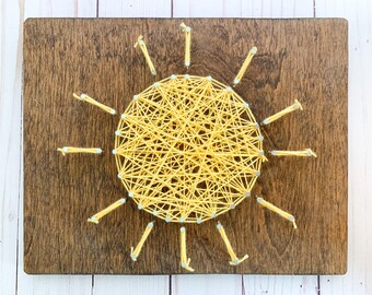 String Art Kit -  Sun - DIY Kit - Sun string art