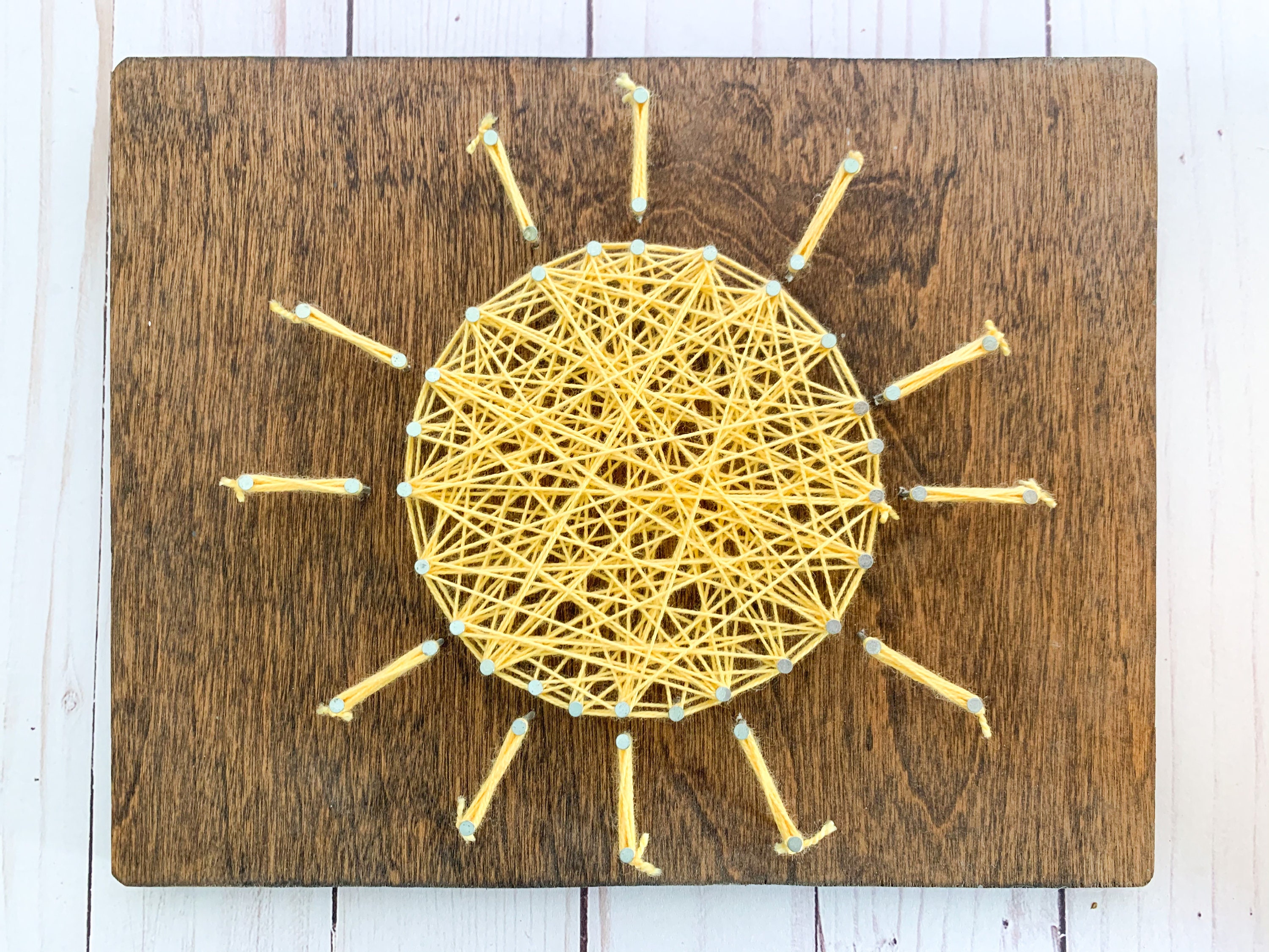 String Art Kit Sun DIY Kit Sun string art Etsy