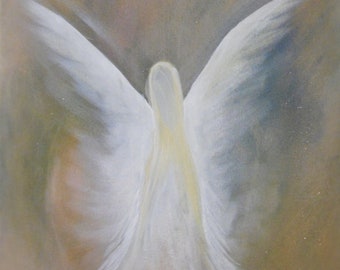 Angel Art Print, art, Christmas, hope, Guardian, Angel gift, spiritual gift, Angel, Love, wings art, sky, peaceful, Angel prints, spiritual