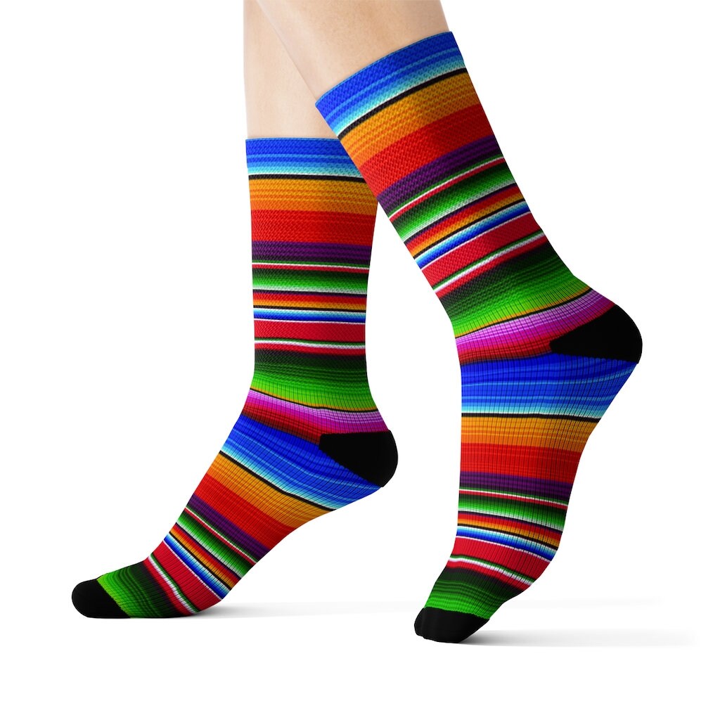 Sarape Socks Serape Socks Mexican Blanket Socks Mexican Etsy