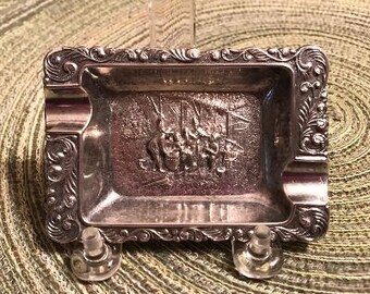 Silver plated ashtray silverplated ashtray