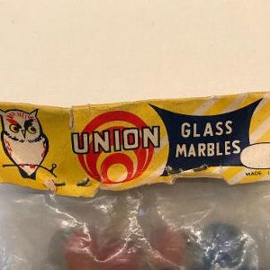 Unopened Union Cat&#39;s Eye Glass Marbles in the Original Package