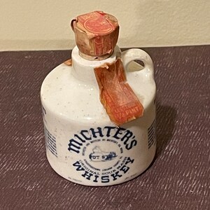 Michter's Original Sour Mash Miniature Glazed Pottery Jug, Series B 1976