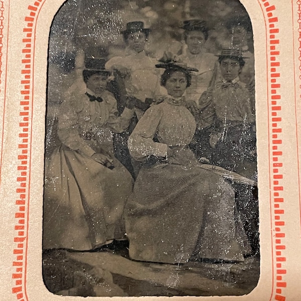 Antique Tintype Photograph of Anna Bright, circa 1890, North Wales, Pennsylvania