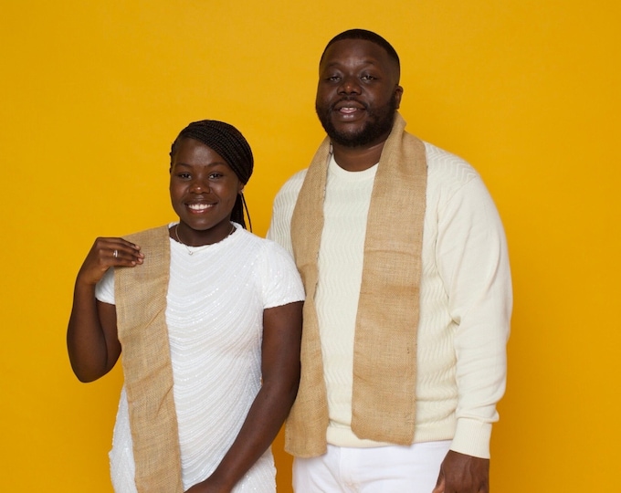 Prayer Shawl (100% Sackcloth) Multiple Sizes  S, M & L Covered By Faith