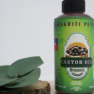 100% Pure Haitian Castor Oil. Roasted for Full Potency image 3