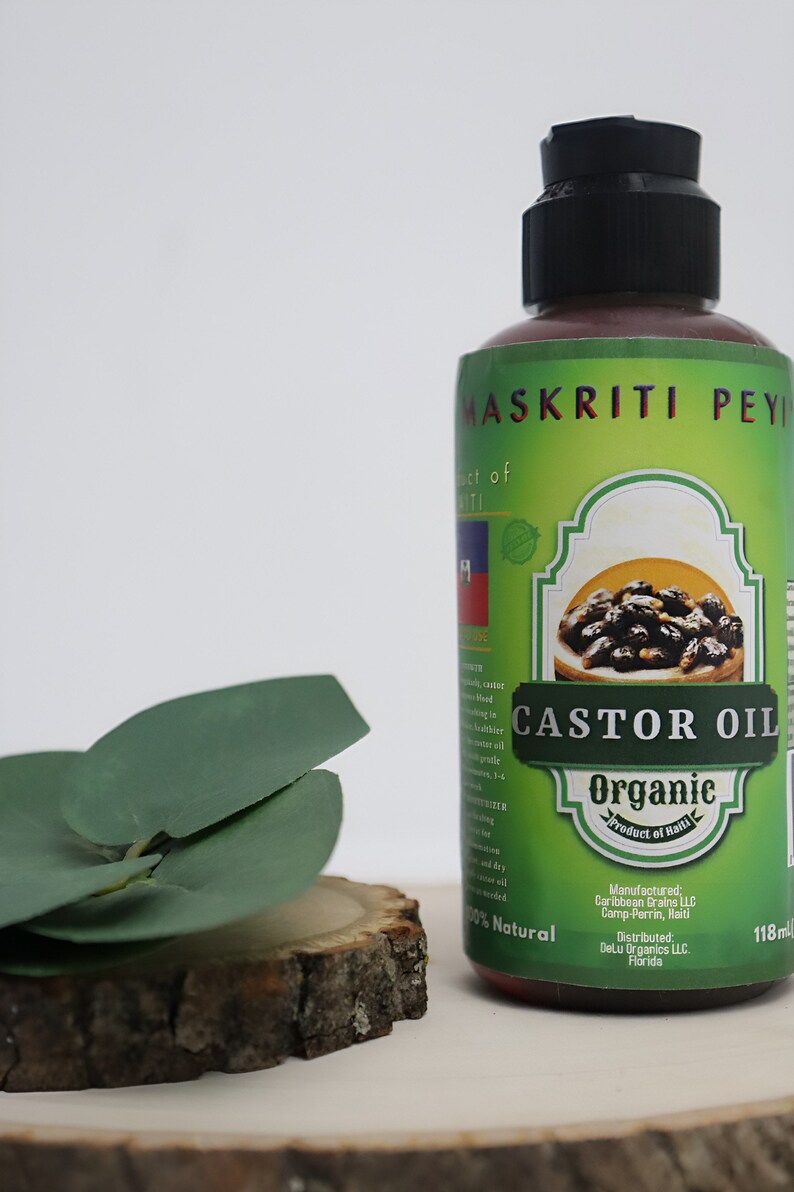 100% Pure Haitian Castor Oil. Roasted for Full Potency image 3