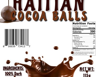 Raw Haitian Cocoa balls - Made in Haiti (Price Drop)