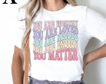 Retro Mental Health SVG, You Matter Positive PNG (Digital Download)