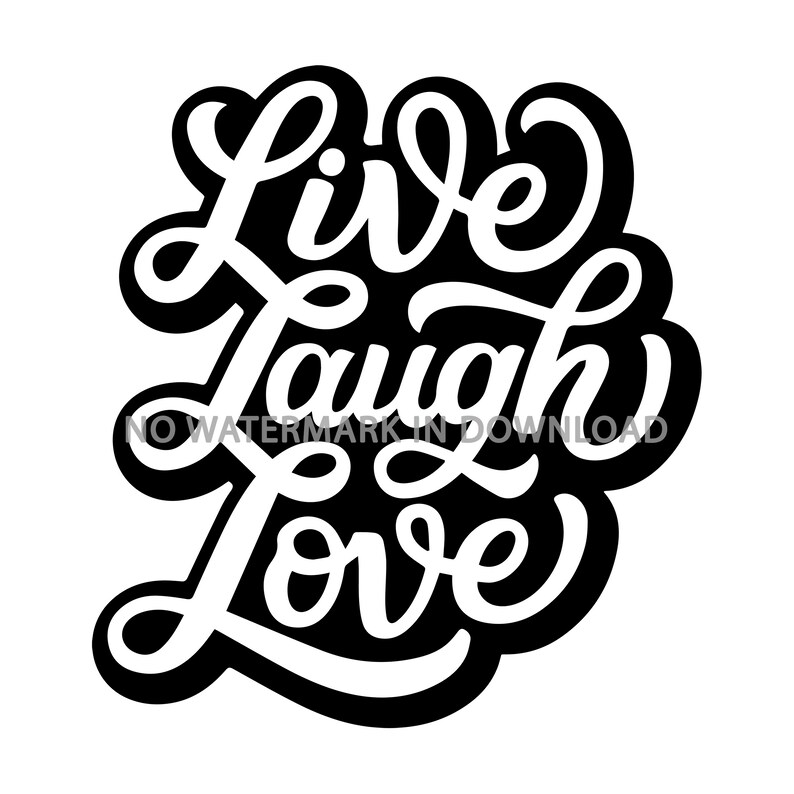 Live Laugh Love Pattern SVG File Clip Art Image Pattern - Etsy