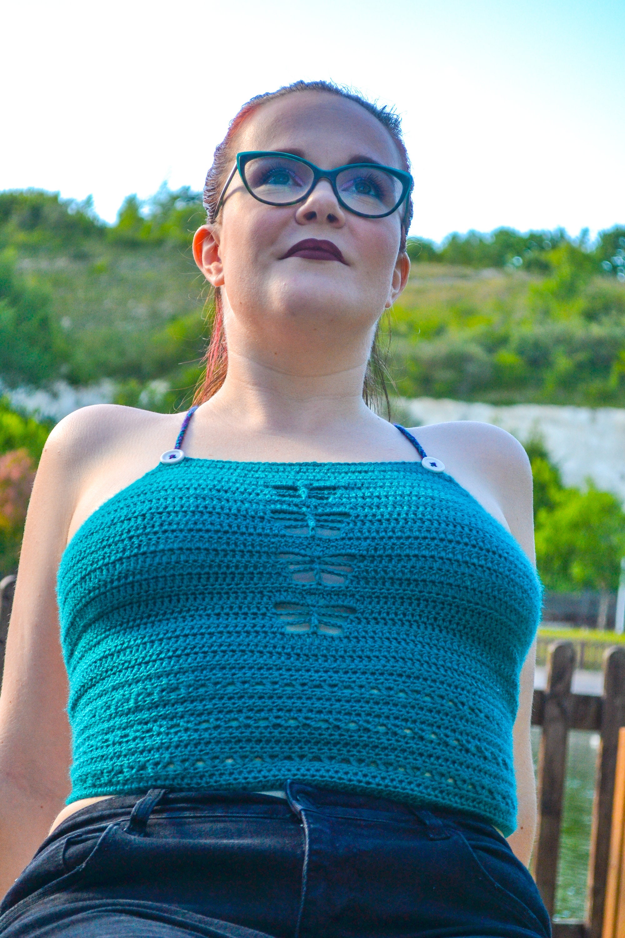 Butterfly Halter Top Etsy