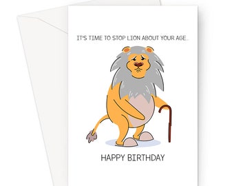 Lion Birthday Card Roarsome Birthday Card Card for son -  Portugal