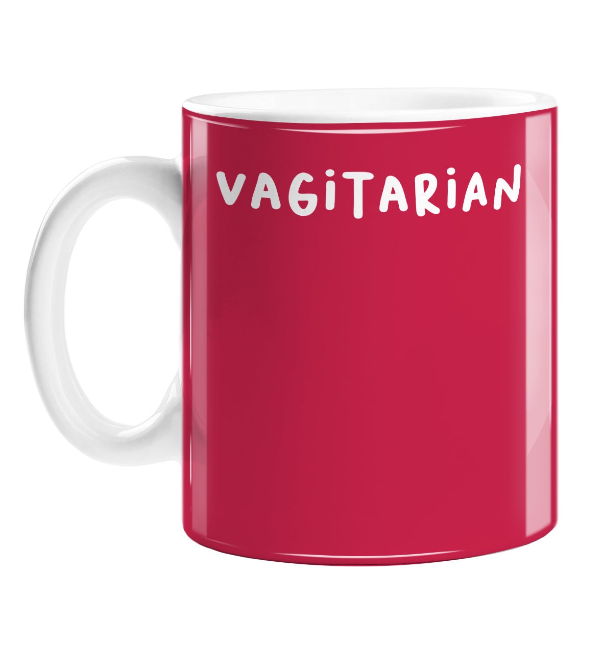 Funny Gift for Lesbian Funny Mug Vagitarian Meaning Massive