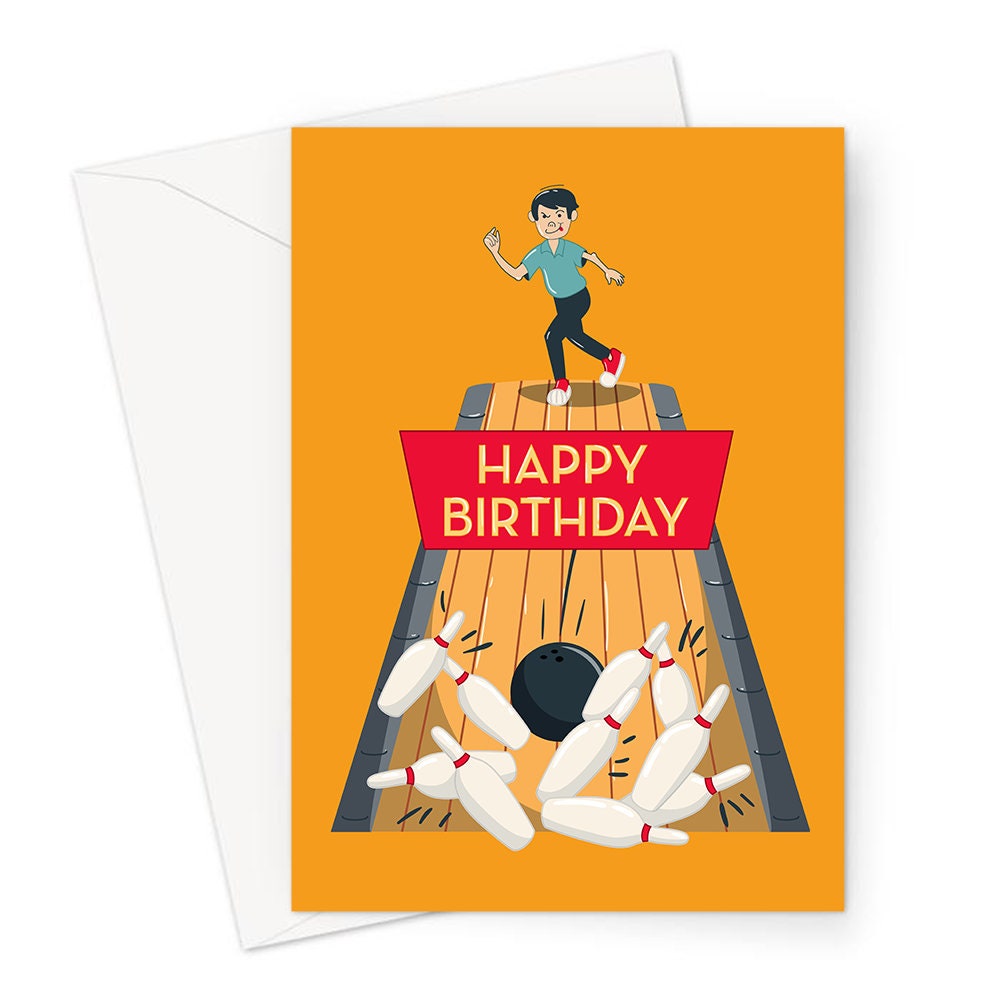 Happy Birthday Bowling Greeting Card Male Bowling At Bowling Etsy happy-birthday-bowling-greeting-card-male-bowling-at-bowling-etsy