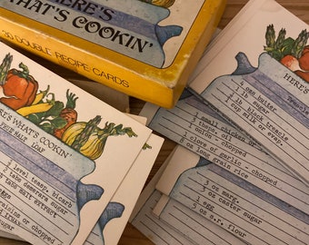 70s kitsch recipe cards perfect to frame