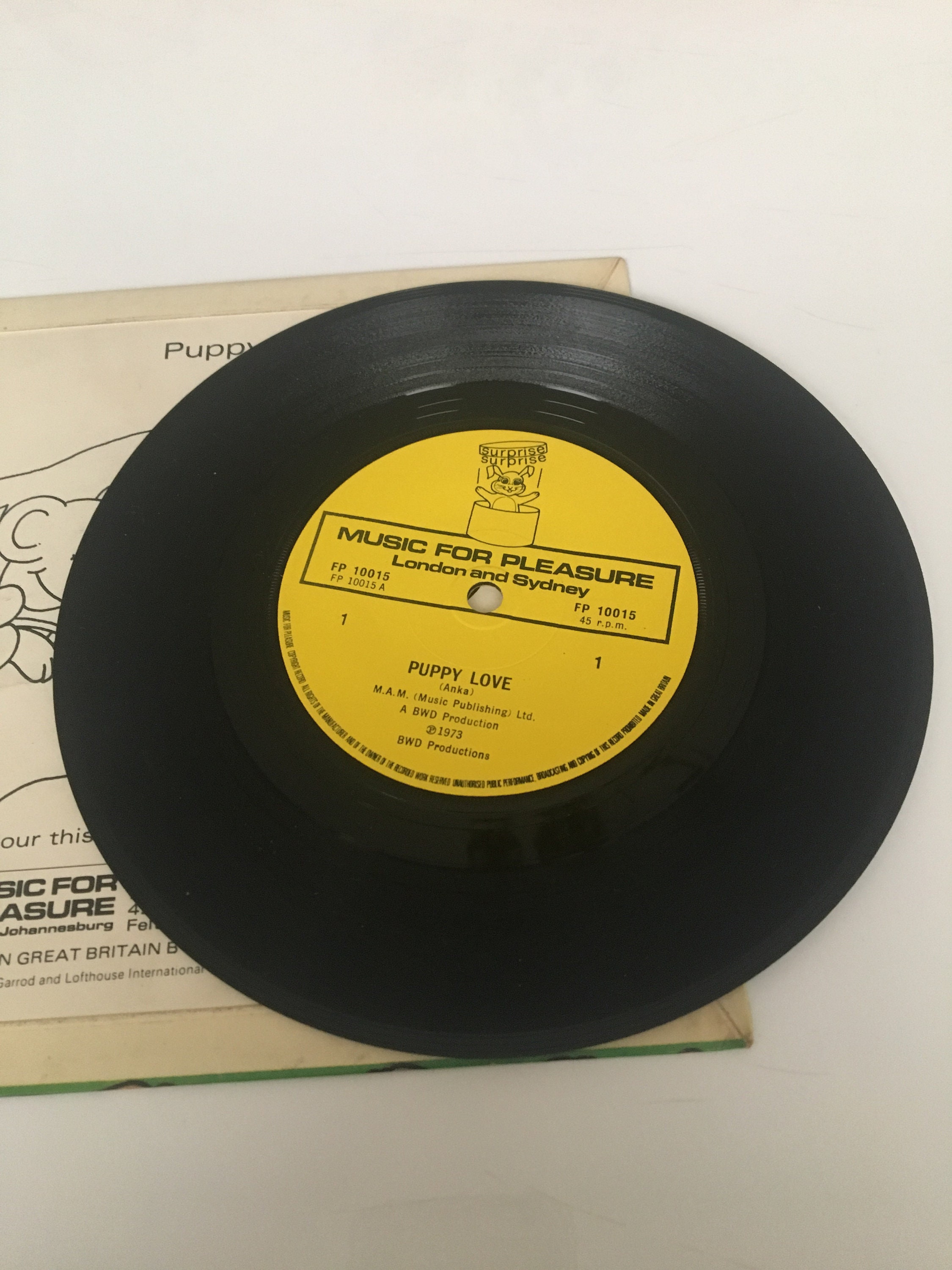 Vintage 1970s vinyl record Etsy