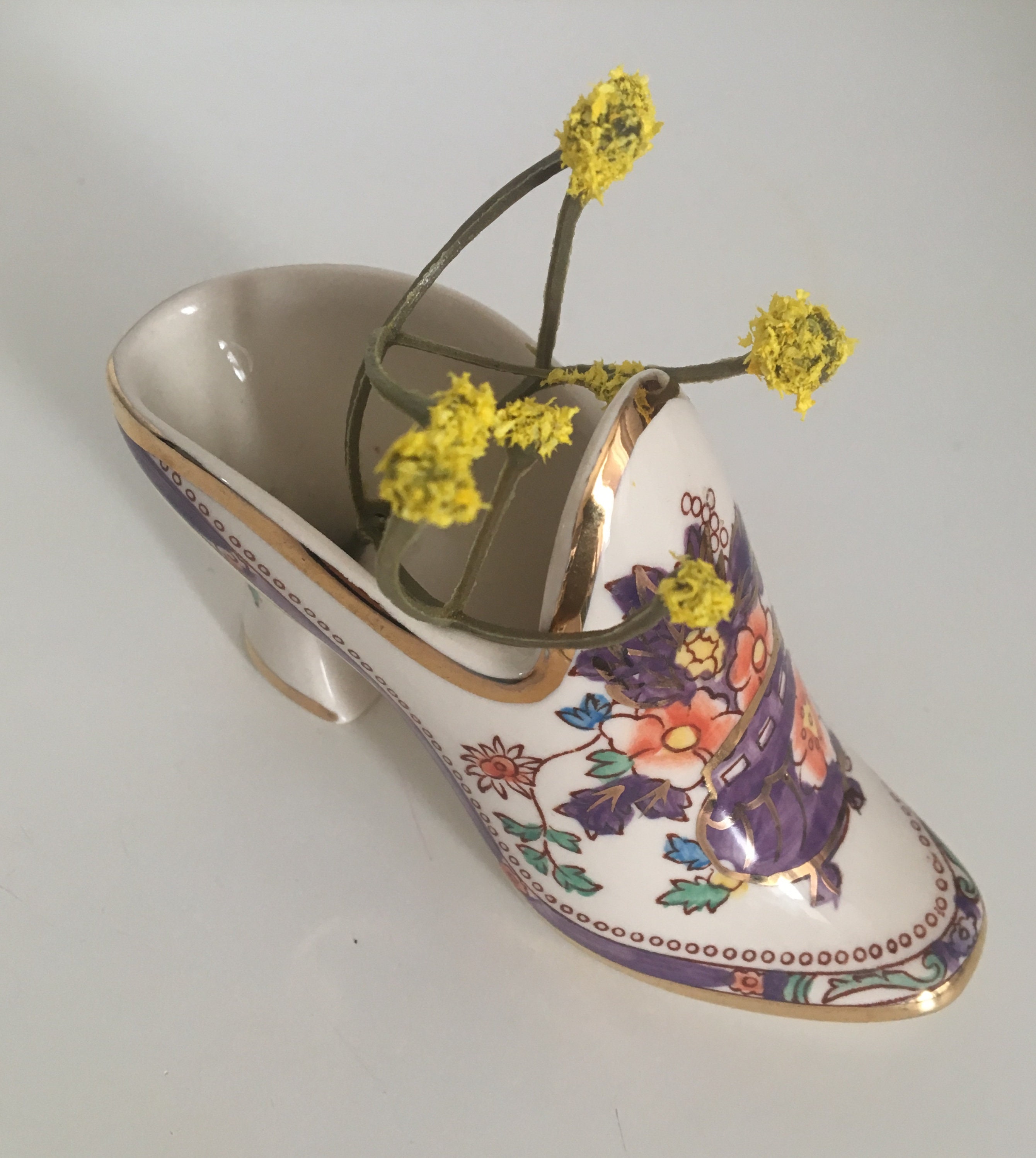 Vintage Masons miniature shoe ornament Etsy