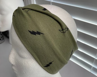 Green Lightning Headband
