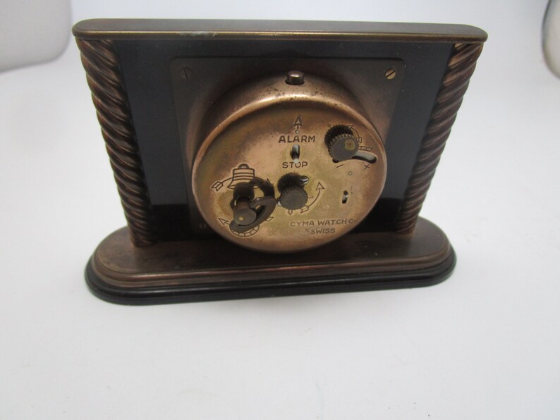 Antique Swiss Made Cyma Quality Alarm Clock Working Etsy