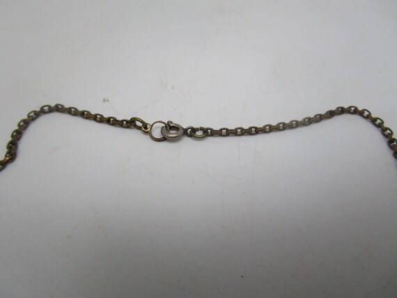 Antique Art Deco Fancy Faceted Stone Necklace - image 4