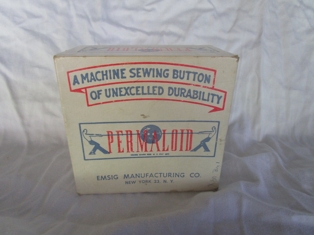 Permaloid Hummer Antique Advertising Original Box Permaloid Buttons - Etsy