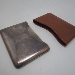 Retro Mid Century Designer Cartier Paris Sterling Silver Cigarette Case