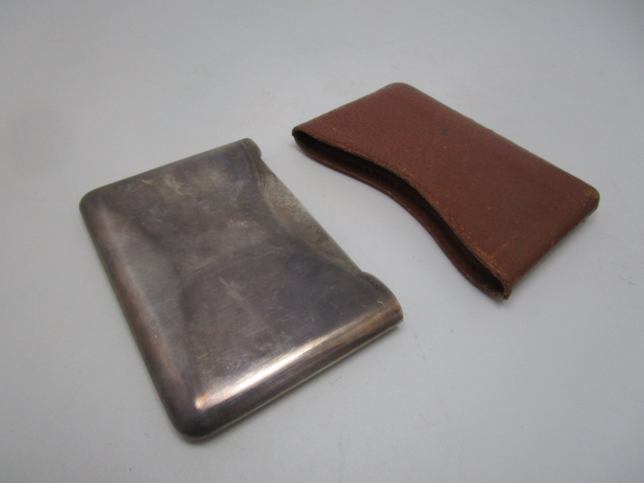 Retro Mid Century Designer Cartier Paris Sterling Silver Cigarette Case
