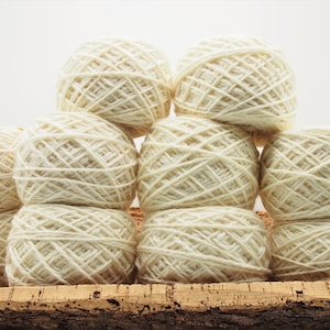 1kg di Lana Merinos 100%, Bianco Naturale