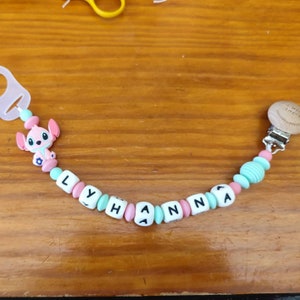 Custom Lilo and Stitch nipple clip with silicone beads. made by me (FDP included)