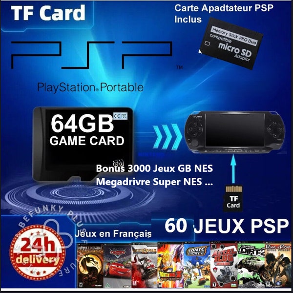 Carte memoire 64 GO pour Psp 1000 2000 3000 street