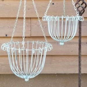 Large Cottage Hanging Baskets Garden Home Yard Lawn Art Outdoor Window Decor