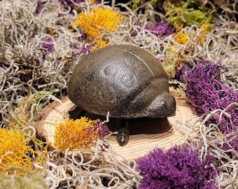 Cast Iron Brown Ladybug Insect Home Garden Yard Lawn Outdoor Plant Patio Decor