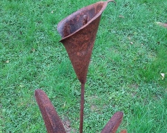 Cut Metal Calla Lily Flower Plant Stake Garden Landscape Lawn Yard Outdoor Decor