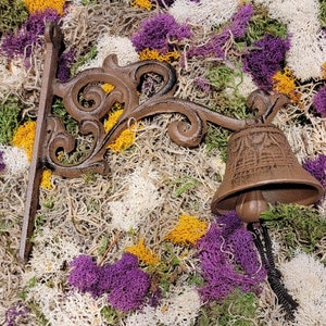 Cast Iron Metal Decorative Dinner Door Bell Home Garden Porch Patio Farm Yard