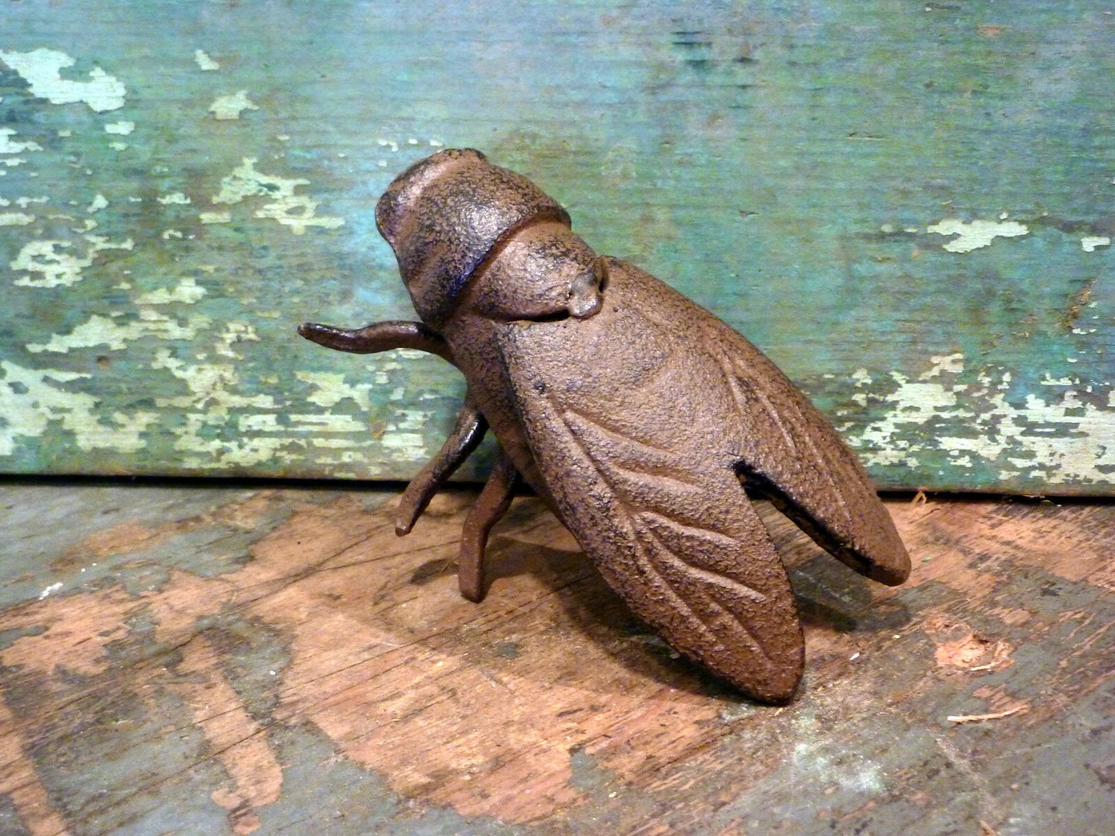 Brown Cast Iron Cicada Insect Home Garden Yard Lawn Outdoors Patio Art ...