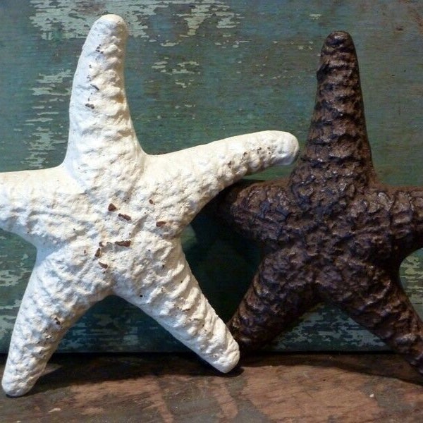 Cast Iron Starfish Sea Star Cottage Beach Seaside Ocean Nautical Home Sand Decor