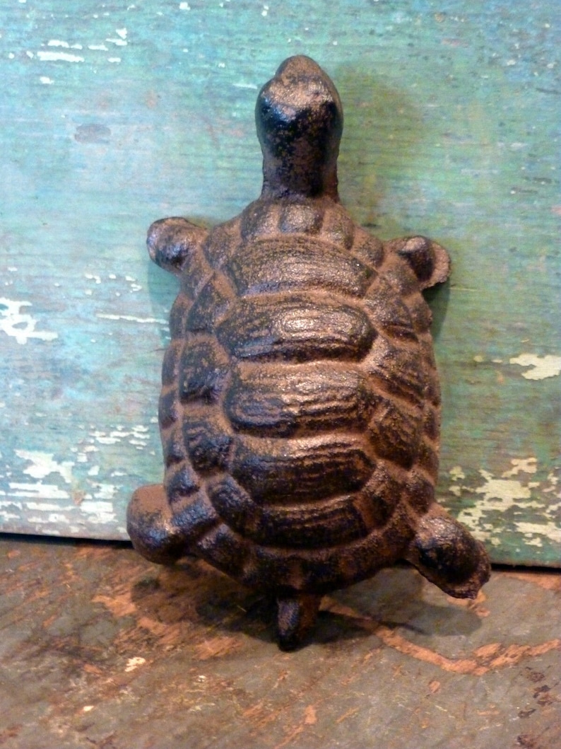 Cast Iron Brown Turtle Home Decor